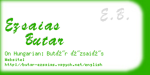 ezsaias butar business card